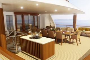 Yacht Lady Britt Aft rendering